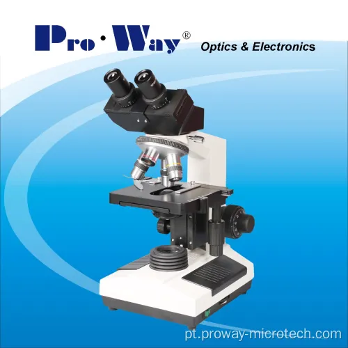 Microscópio biológico binocular LED 40X-1000X LED